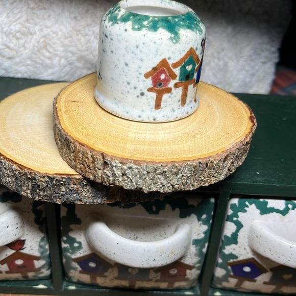 Vtg Home & Garden. Retired & “Rare” Party Birdhouse Collection Toothpick Holder - Picture 5 of 6